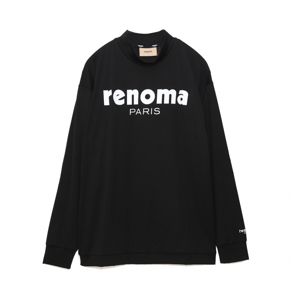 レノマ ゴルフウェア 長袖シャツ 秋 冬 BASIC LOGO MOCKNECK T
