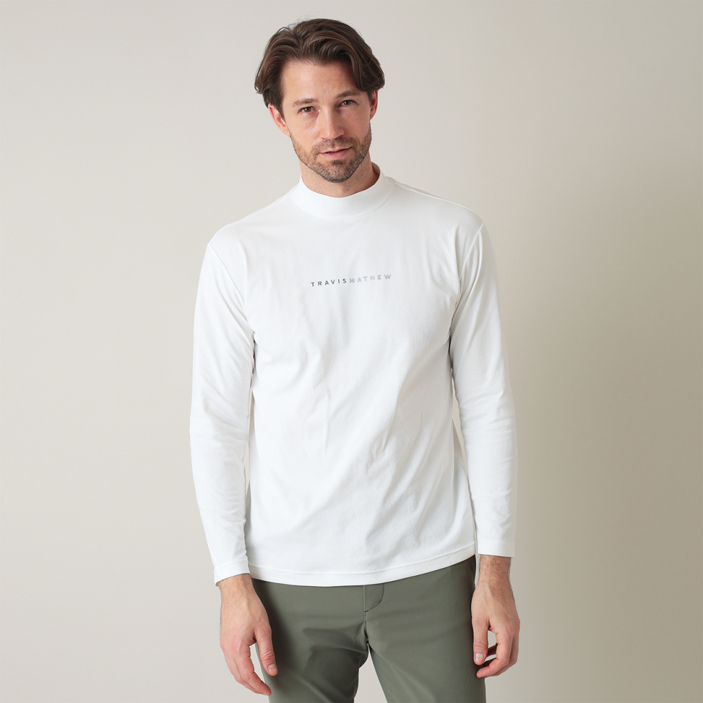 トラヴィスマシュー ゴルフウェア 長袖シャツ 秋 冬 AP L/S Chest Logo Mock (7AM402) メンズ TravisMathew