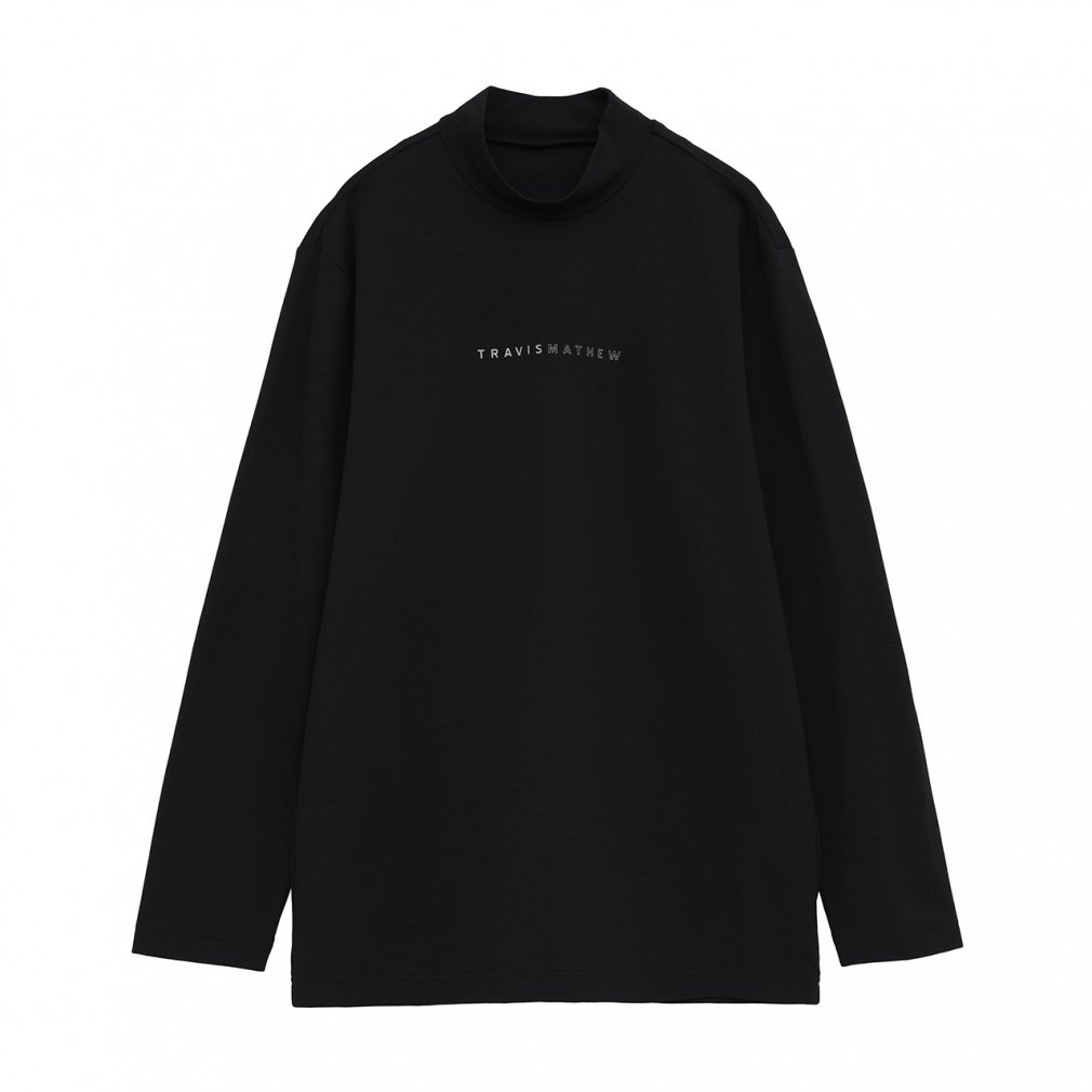 gBX}V[ StEFA Vc H ~ AP L/S Chest Logo Mock (7AM402) Y TravisMathew