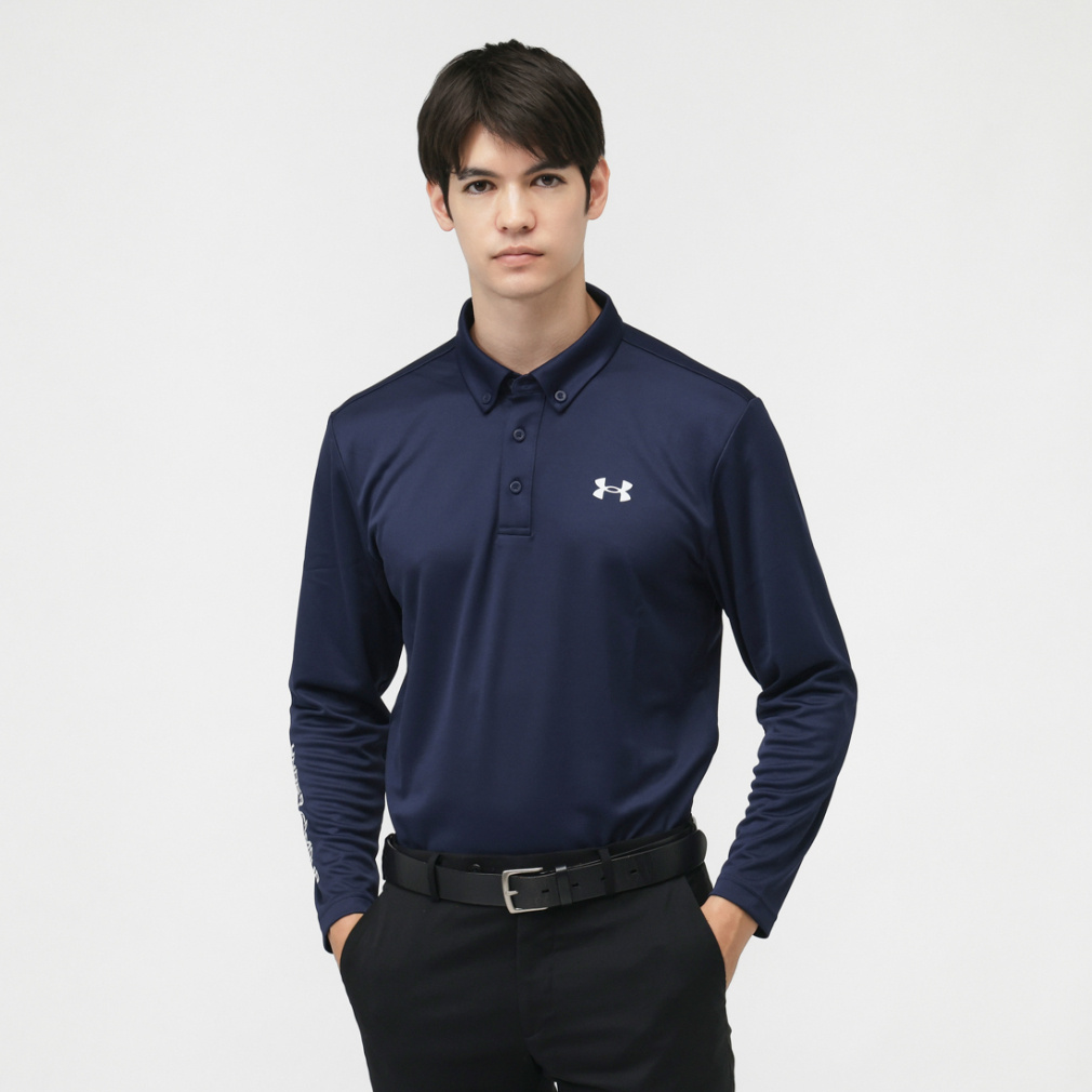 アンダーアーマー ゴルフウェア 長袖シャツ 秋 冬 UAコア ロングスリーブ ポロ 25 (6011491) メンズ UNDER ARMOUR