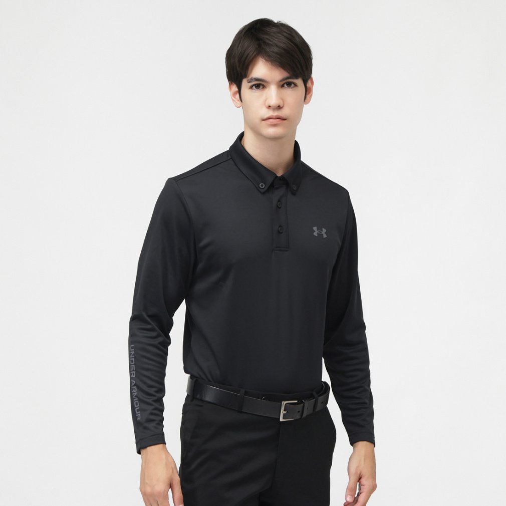 アンダーアーマー ゴルフウェア 長袖シャツ 秋 冬 UAコア ロングスリーブ ポロ 25 (6011491) メンズ UNDER ARMOUR
