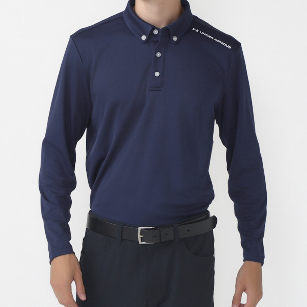 アンダーアーマー ゴルフウェア 長袖シャツ 秋 冬 UAコア ロングスリーブ ポロ 24 (1388811) メンズ UNDER ARMOUR