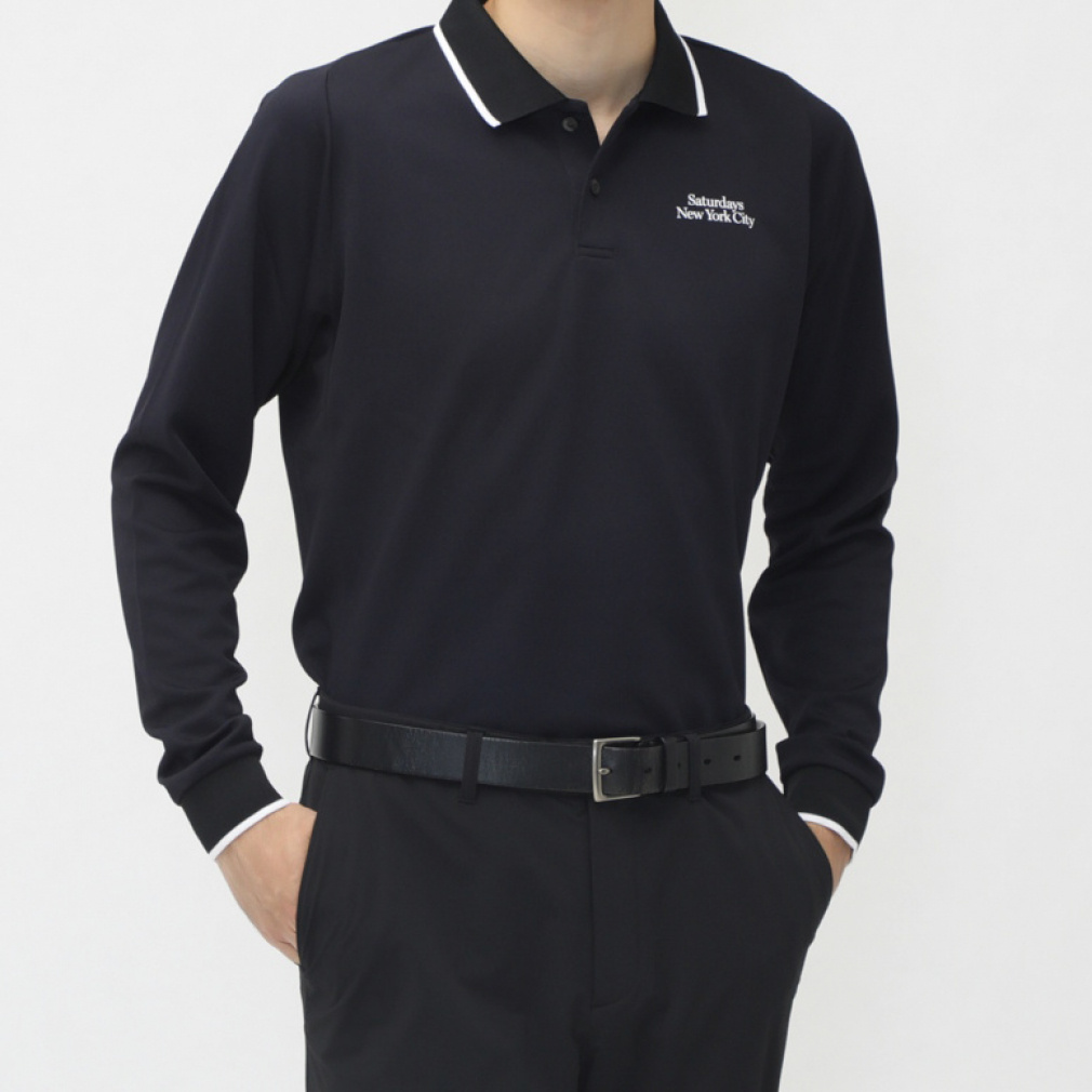 サタデーズニューヨークシティ ゴルフウェア 長袖シャツ 秋 冬 Cupro
