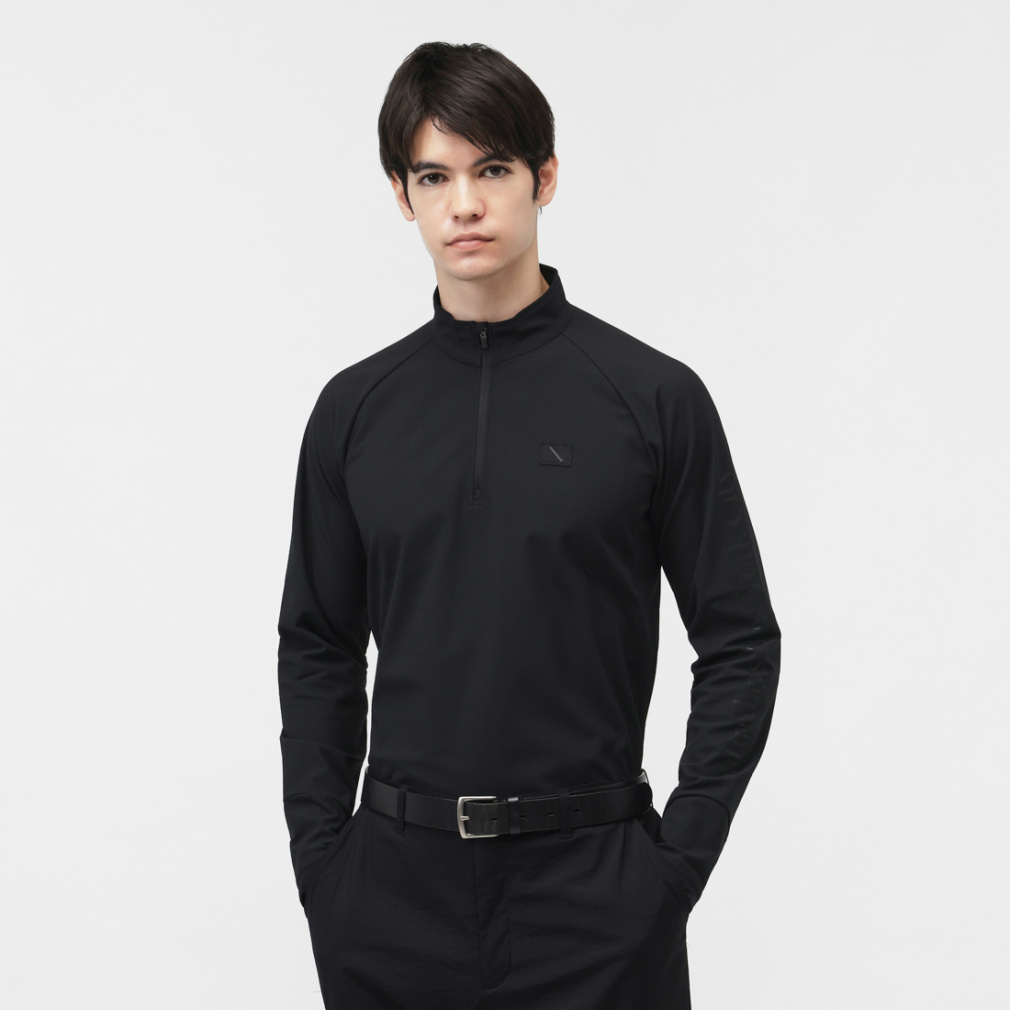 T^f[Yj[[NVeB StEFA Vc H ~ 3D Tricot Half Zip LS Shirt (BGM65060) Y SATURDAYS NEW YORK CITY