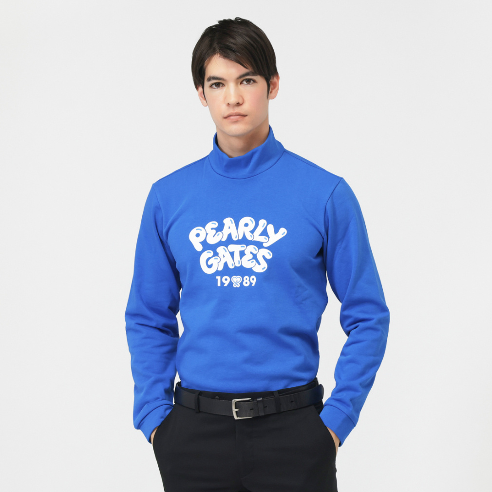 pearly gates Cソロナ裏毛長袖ハイネックカットソー