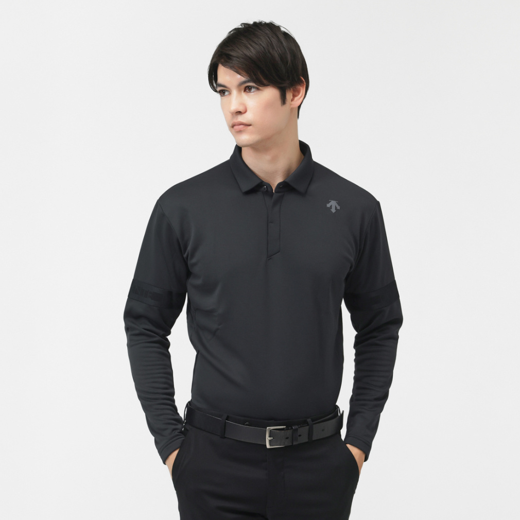 デサント ゴルフ ゴルフウェア 長袖シャツ 秋 冬 HEAT NAVI裏起毛長袖