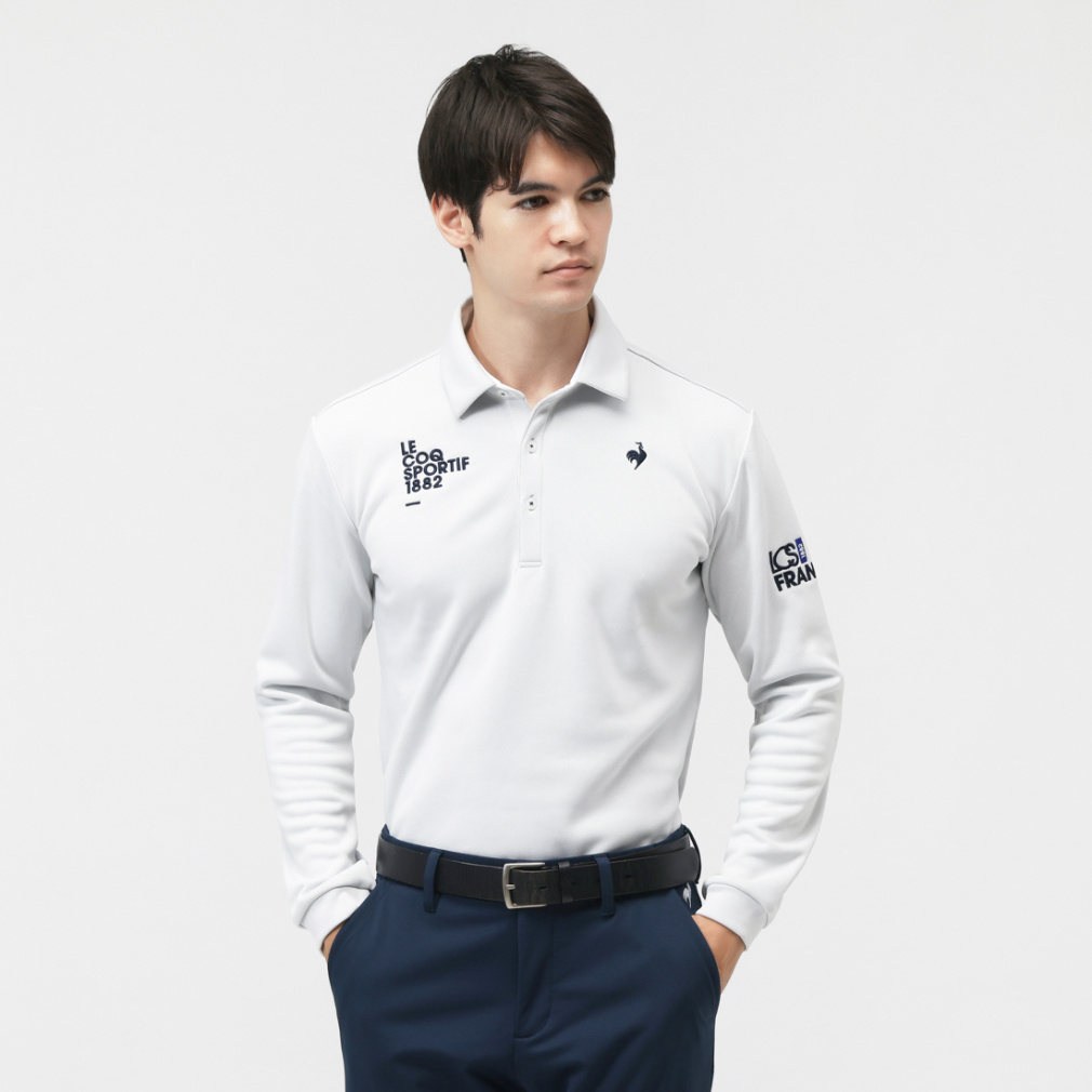 ルコックスポルティフ ゴルフ ゴルフウェア 長袖シャツ 秋 冬 ヒートナビベーシックデザイン長袖シャツ (LG5FLS05M) メンズ le coq sportif GOLF