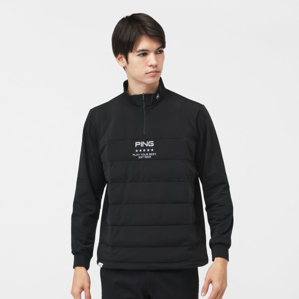 ピン ゴルフウェア 長袖シャツ 秋 冬 24FWエアーフレイク長袖