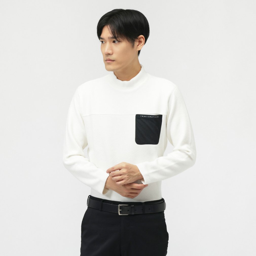 トラヴィスマシュー ゴルフウェア 長袖シャツ 秋 冬 L/S Chest Pocket Mock (7AM048) メンズ TravisMathew