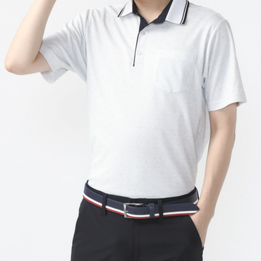 iCOOL アイクール 幾何学柄シャツ IG-1H1054P-C