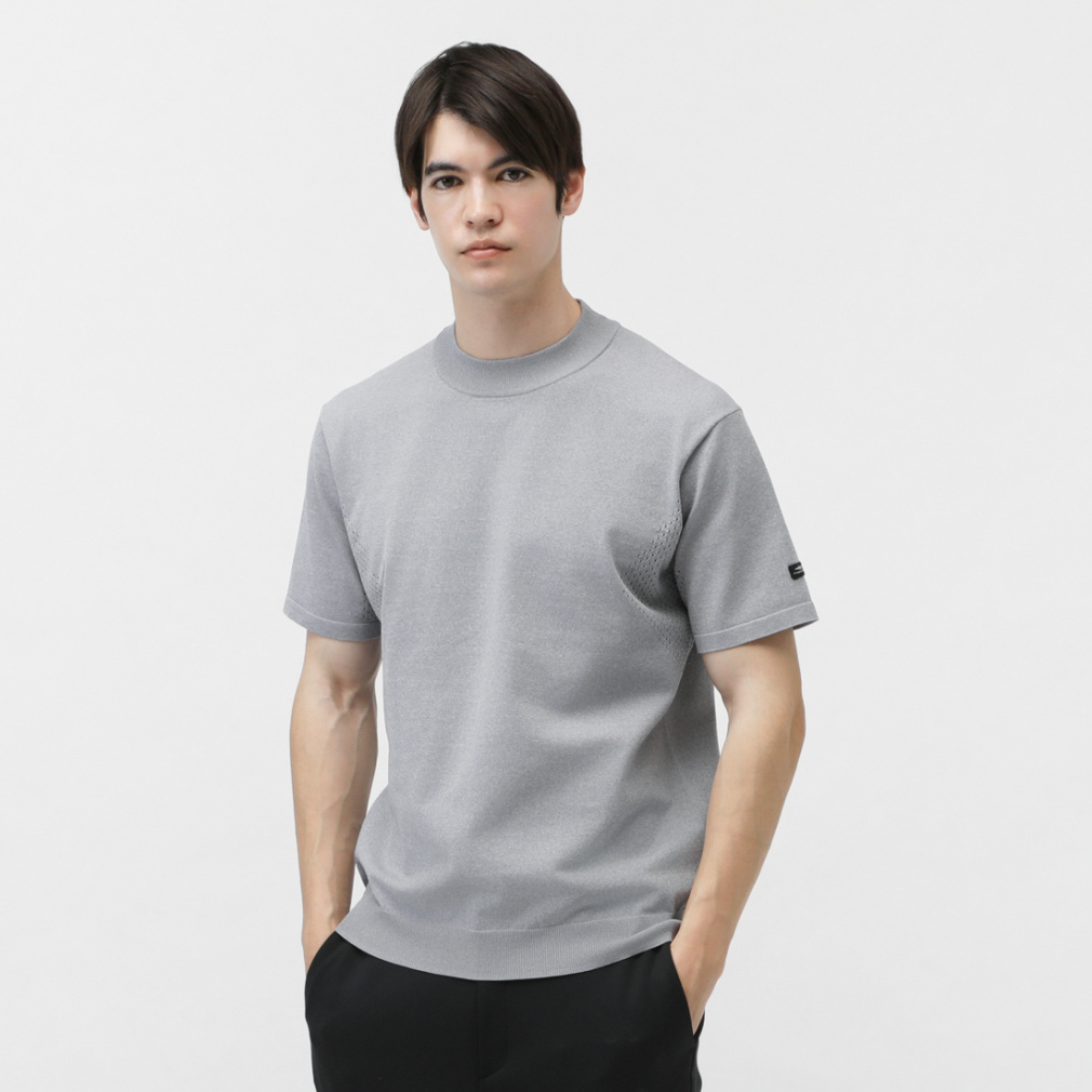 CPG 半袖モックネックシャツ CPG GOLF - Back logo mock neck | バッグロゴモックネック