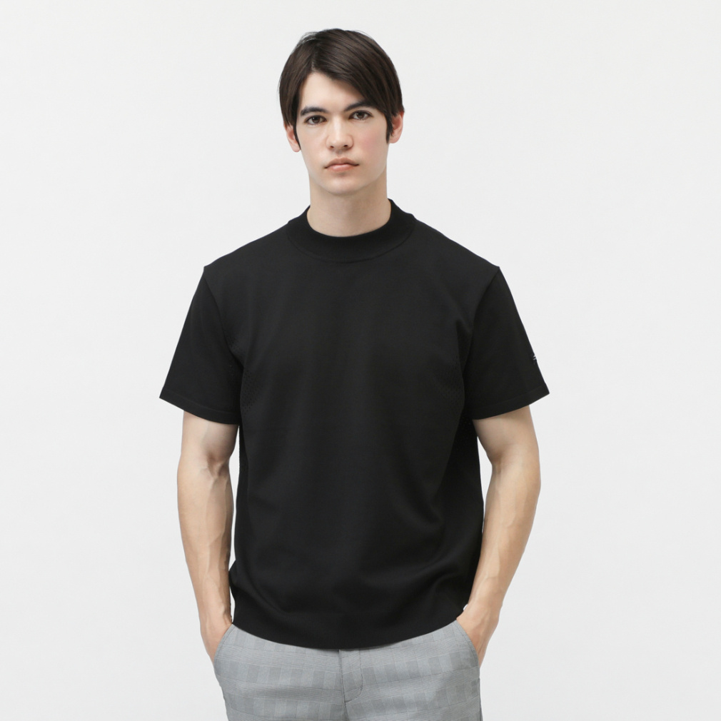 ニット半袖モックネックシャツ TR-1H1045H｜Alpen Online