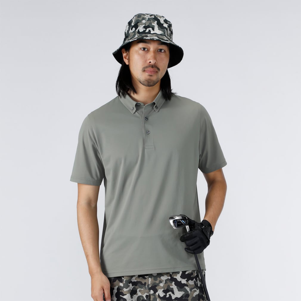 iCOOLポロシャツ TR-1H1026B-C(カーキ-3XL)