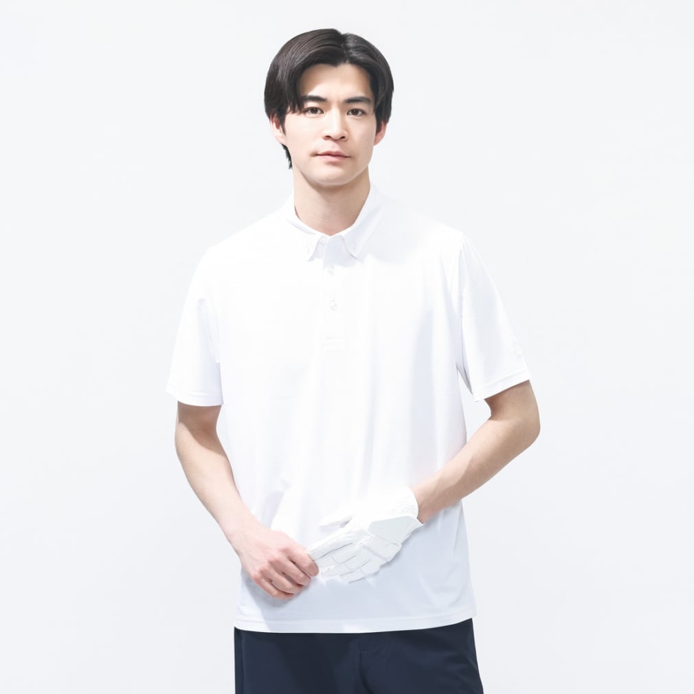 iCOOLポロシャツ TR-1H1026B-C(ホワイト-3XL)