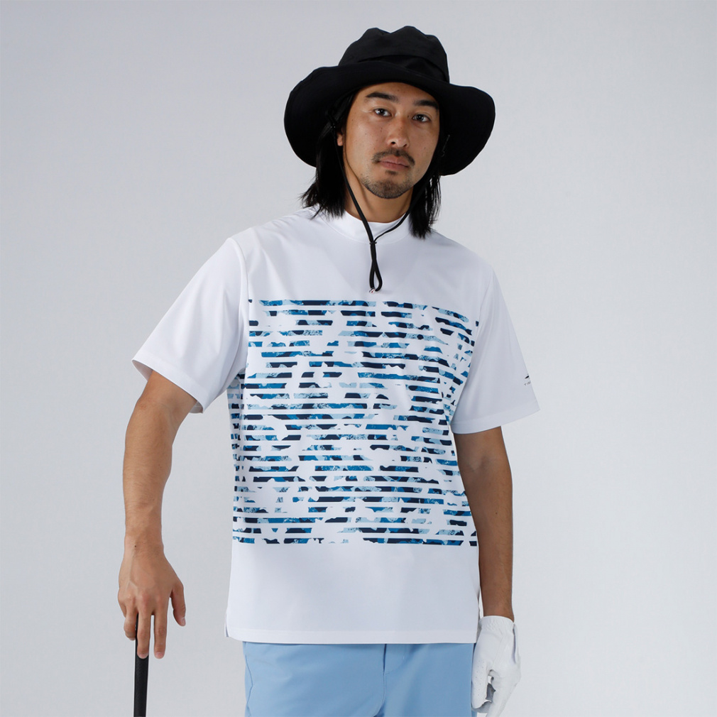 iCOOLモックシャツ TR-1H1086H-C(ホワイト-3XL)
