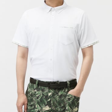 遮熱UVカット鹿の子ボタンダウンシャツ TR-1H1155B