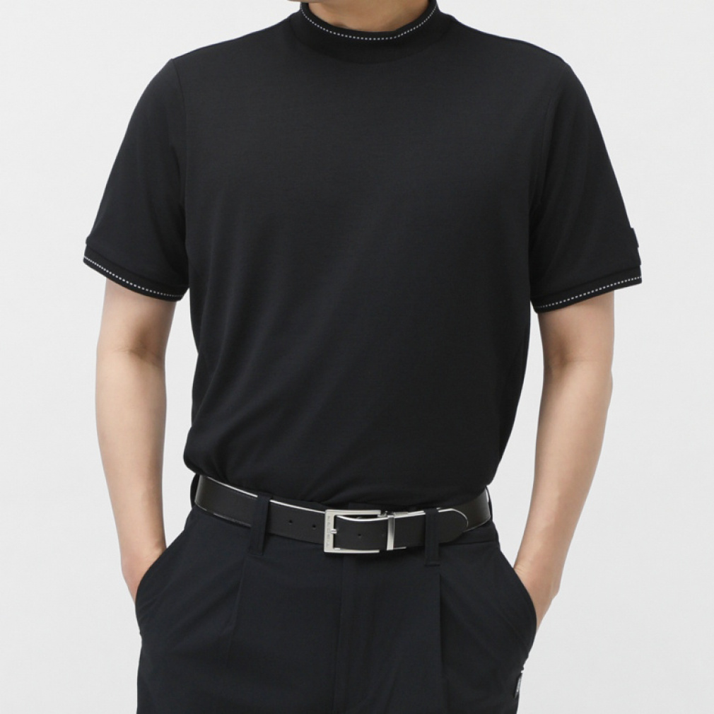 T.ソロテックス(R)使用モックシャツ TR-1H1235H(ブラック-M)