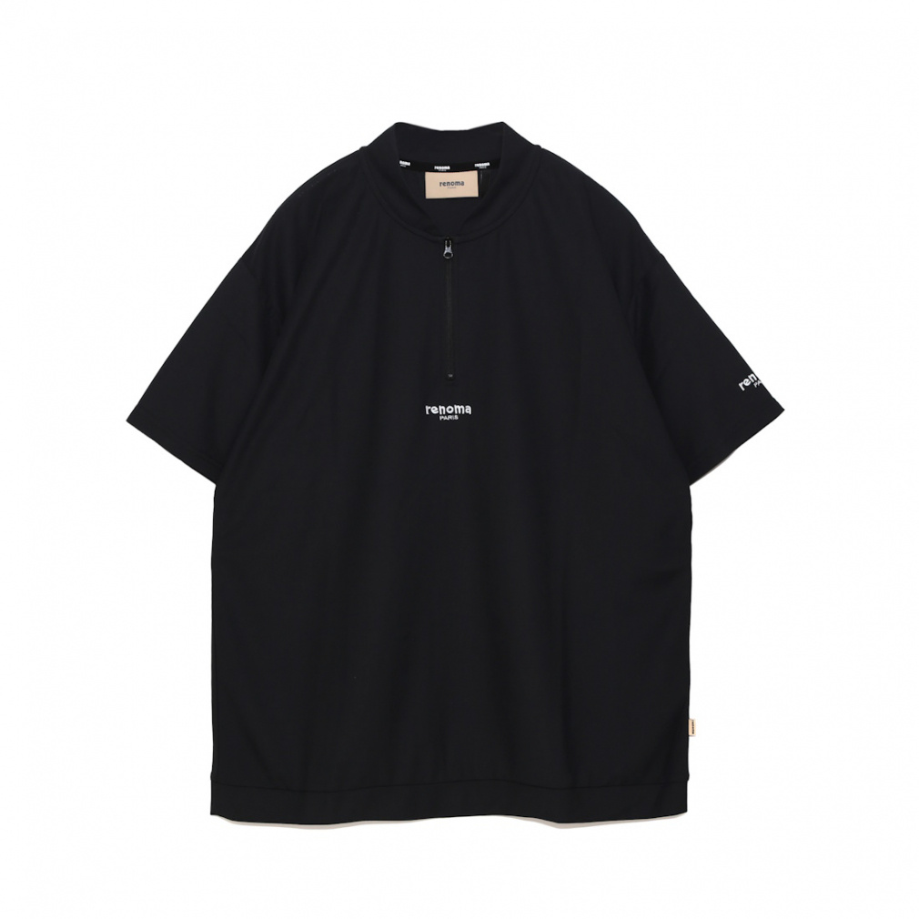 レノマ ゴルフウェア 半袖シャツ 春 夏 BACK LOGO HALF ZIP S/S-SP
