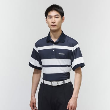 MS PANEL STRIPE POLO RF BRG261M56