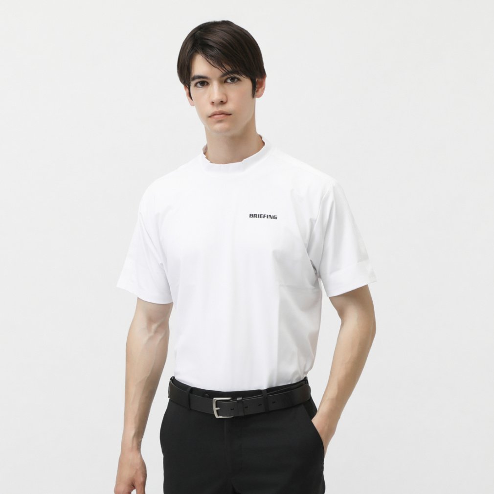 u[tBO StEFA Vc t  MS LOGO LINE HIGHNECK RF (BRG251M42) Y BRIEFING