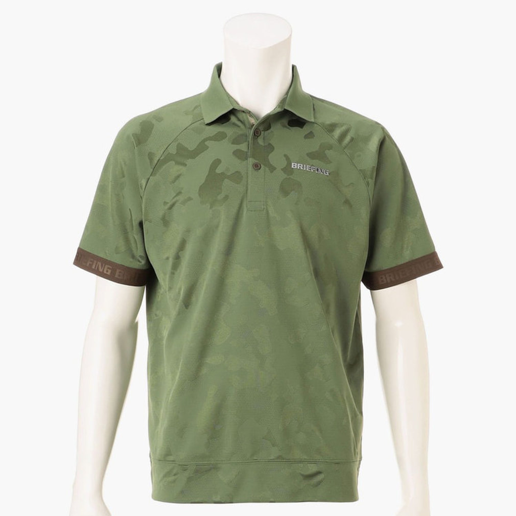 �u���[�t�B���O �S���t�E�F�A �����V���c �t �� MS CAMO JQ POLO RF (BRG261M63) �����Y BRIEFING