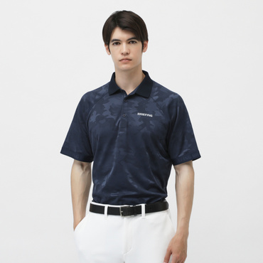 MS CAMO JQ POLO RF BRG251M58(ネイビー-M　メンズ)