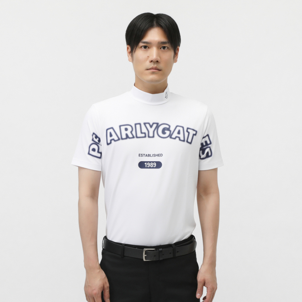 パーリーゲイツ ゴルフウェア 半袖シャツ 春 夏 4WAYリップル