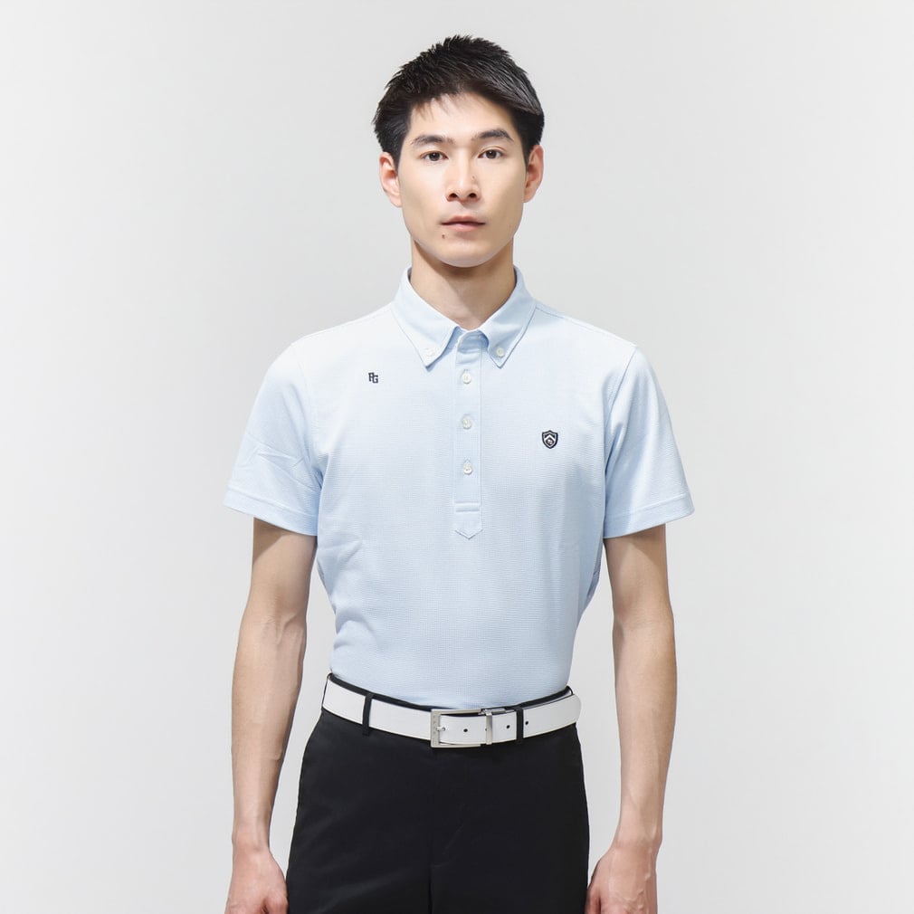 40/2×FDエコロジスタ225dリバーシブル鹿の子 0536160302(ペールブルー-M)