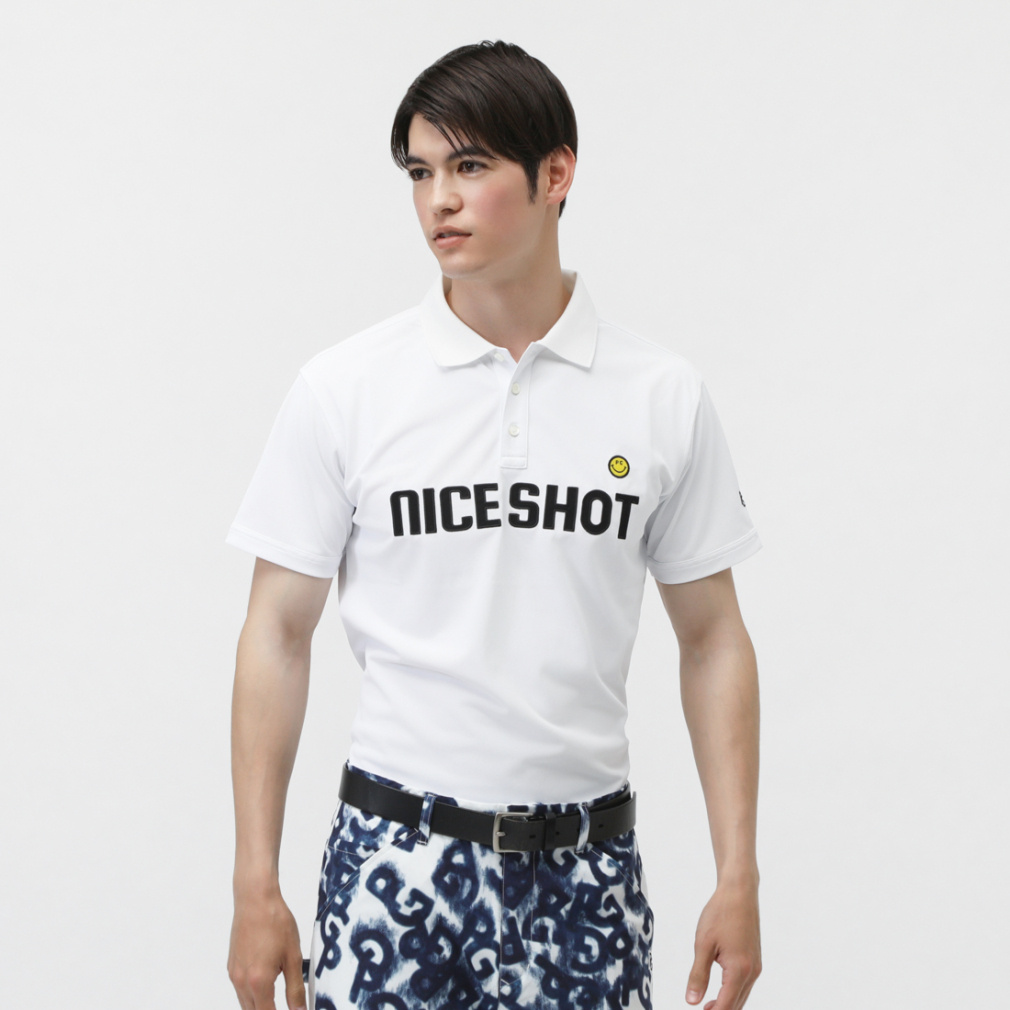 GGプリント ポリエステル メッシュポロシャツ XLサイズ稀少