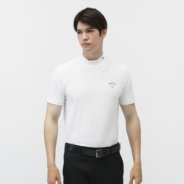 ハニカムカノコ半袖モックネックカットソー 0535267601