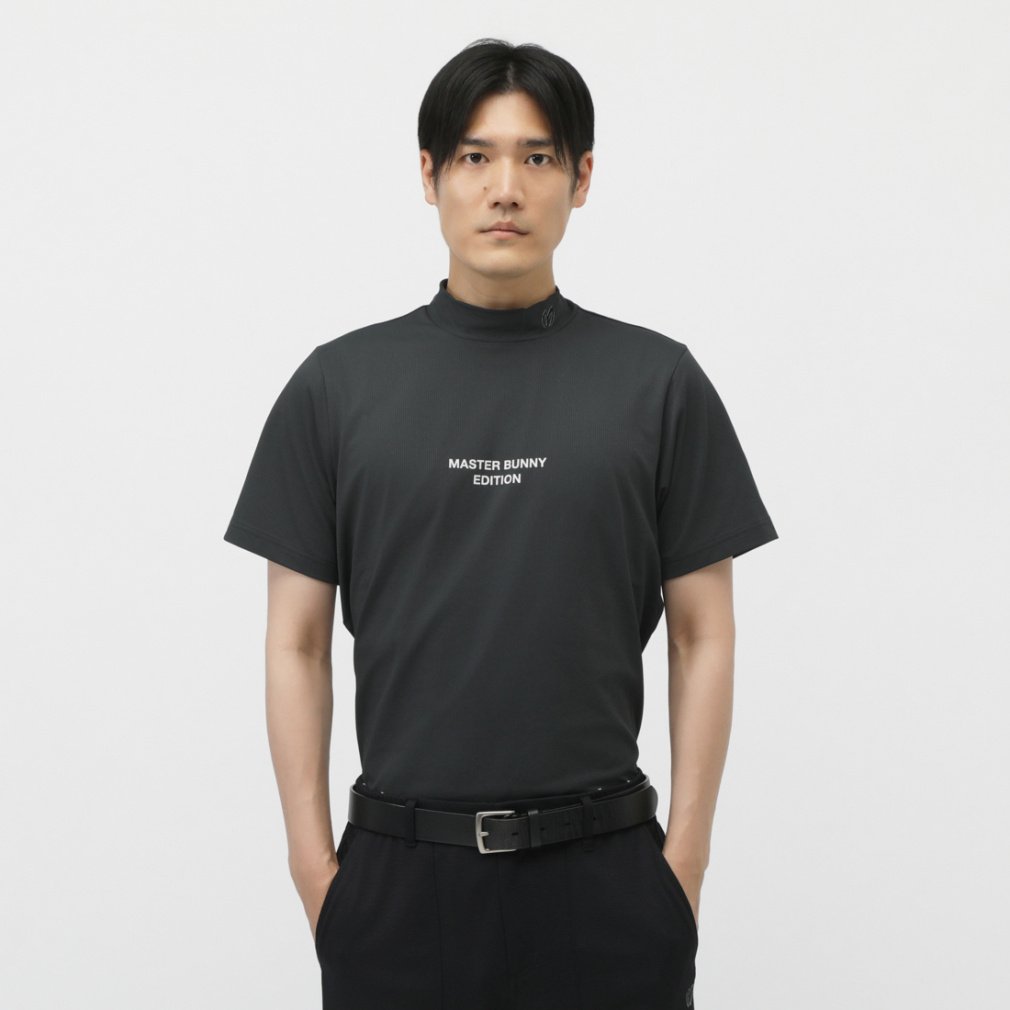 マスターバニーエディション ゴルフウェア 半袖シャツ 春 夏 エコブル-ドビーワッフル (7585167505) メンズ MASTER BUNNY EDITION