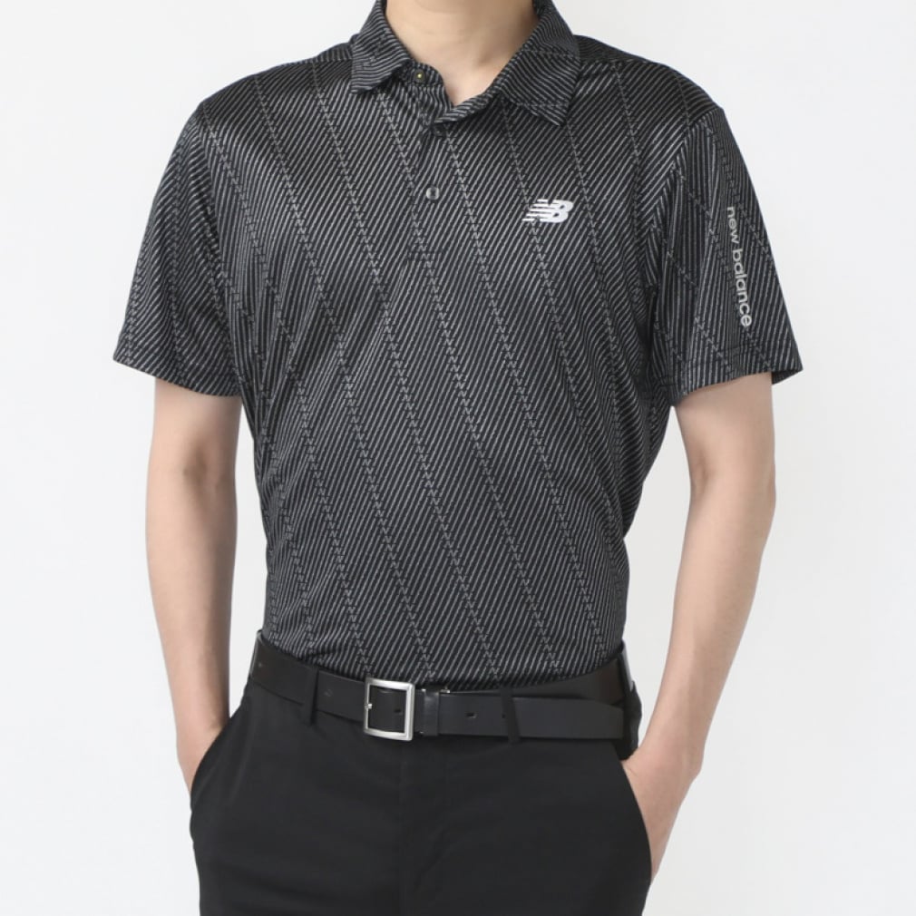 S/SLEEVE COLLAR SHIRT 0124168009(ブラック-M)