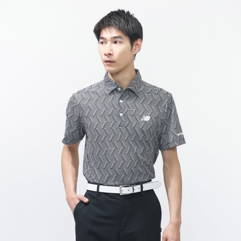 S/SLEEVE COLLAR SHIRT 0126168011(ブラック-M)