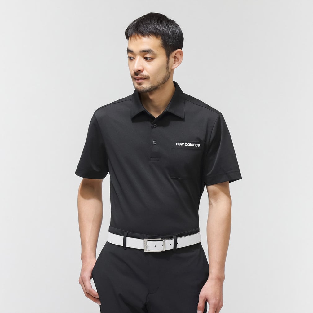 S/SLEEVE COLLAR SHIRT 0126168012(ブラック-M)