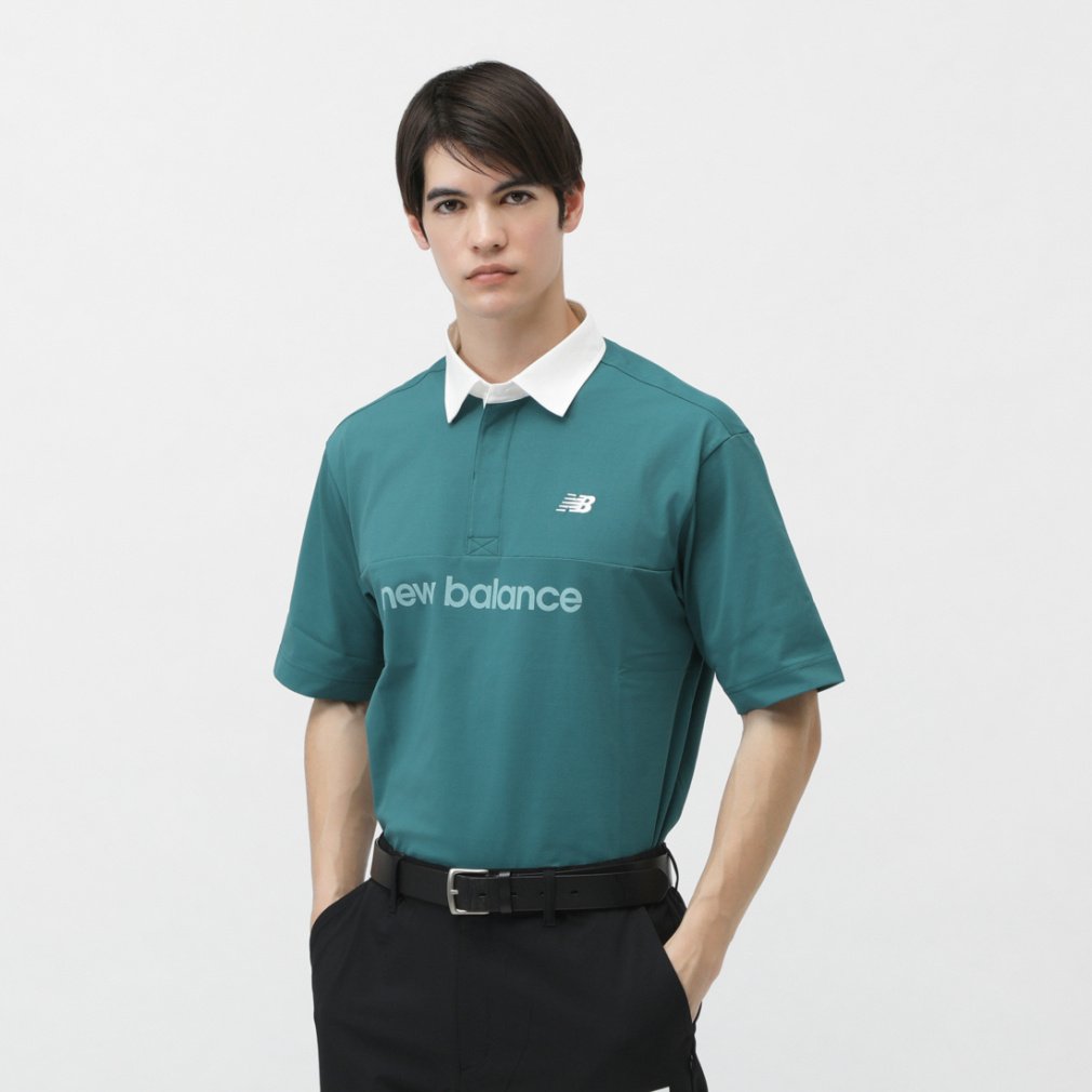 j[oX StEFA Vc t  H/SLEEVE RUGGER SHIRT (0125166004) Y New Balance