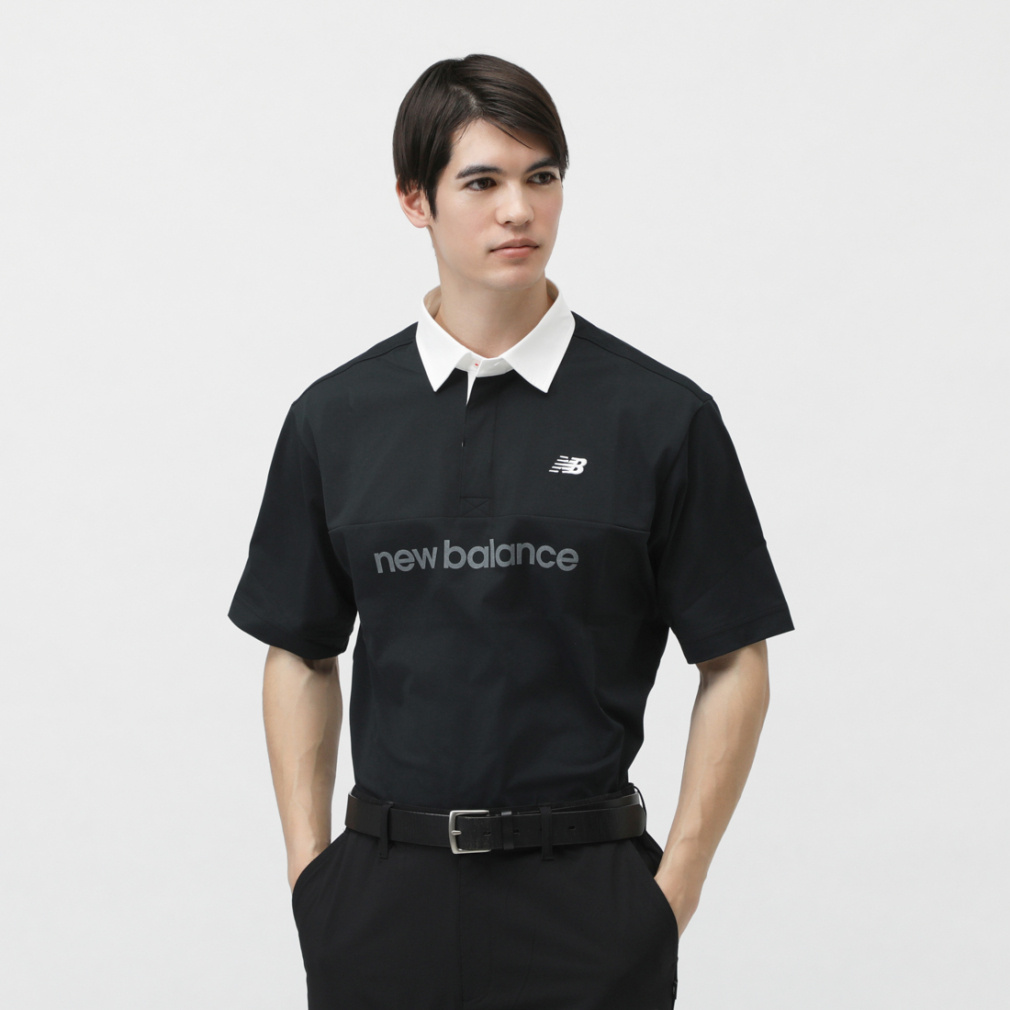 j[oX StEFA Vc t  H/SLEEVE RUGGER SHIRT (0125166004) Y New Balance