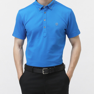 デルタ格子ジャガード半袖シャツ 0425160551