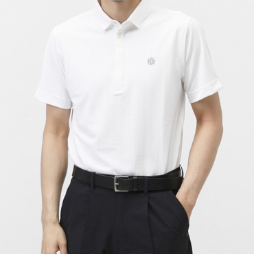 ハイゲージストライプ半袖ポロシャツ 0425160553