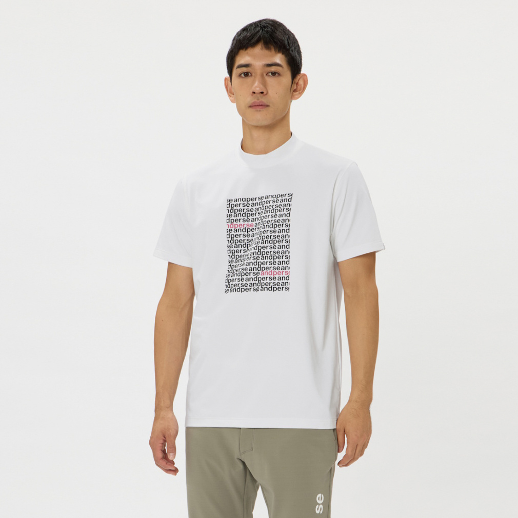 リファインドライ半袖モックネックシャツ( ) AMS9526V5(ホワイト-M)