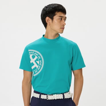 SWING DRY メッシュ半袖モックネックシャツ AMS9566V2