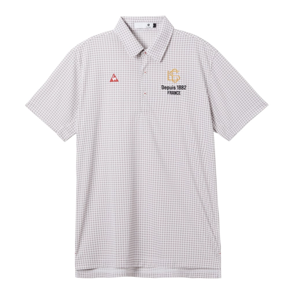 【アルペン別注】ストレスマッピングミニ千鳥半袖シャツ LG6SHSA7M(ライトグレー-M)