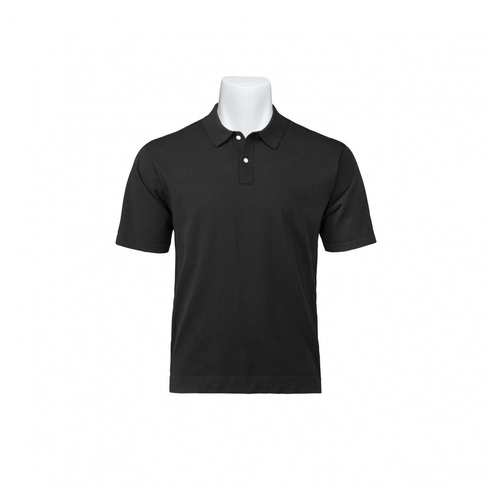 ニットポロ TMPMK133J 6665900394(ブラック-S)