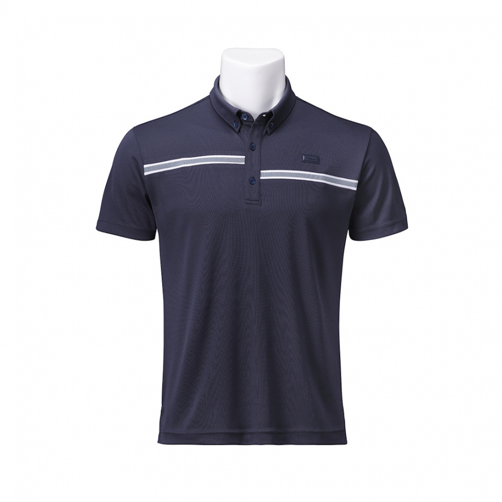 タイトリスト ゴルフウェア 半袖シャツ 春 夏 カノコライン切替 シャツ