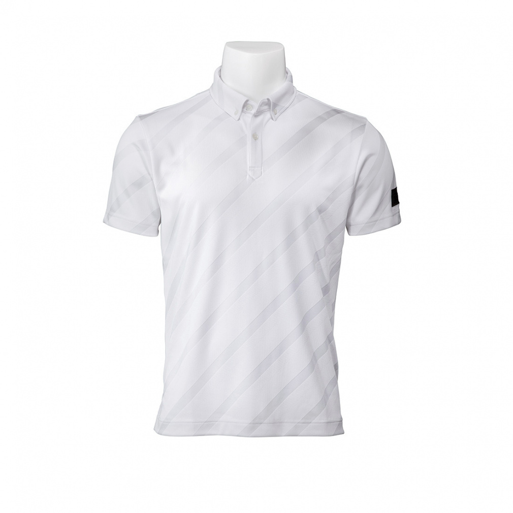 バイヤスジャカード ボタンダウンシャツ TLPMS103J 6665527348(ホワイト-M)