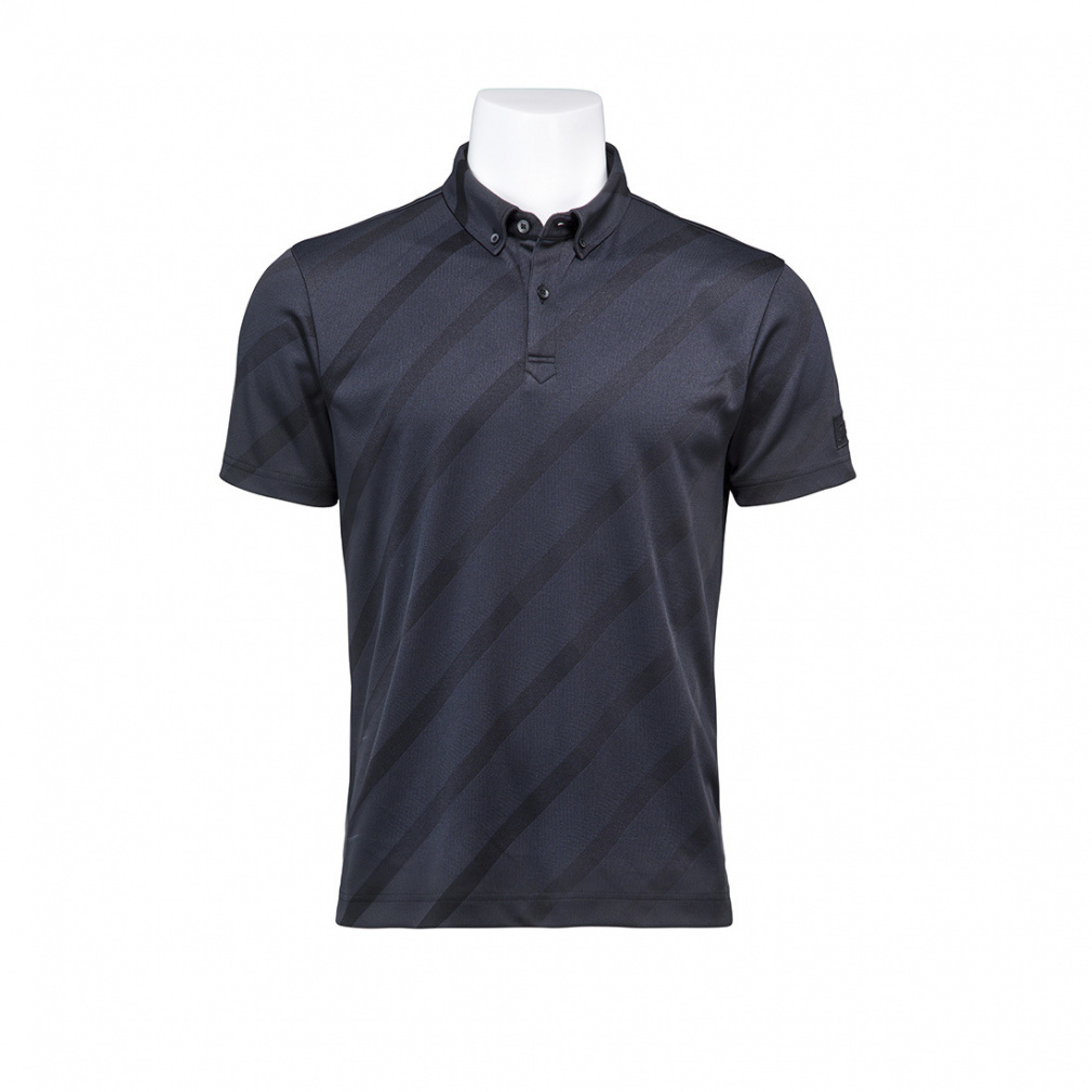 バイヤスジャカード ボタンダウンシャツ TLPMS103J 6665527348(ブラック-M)