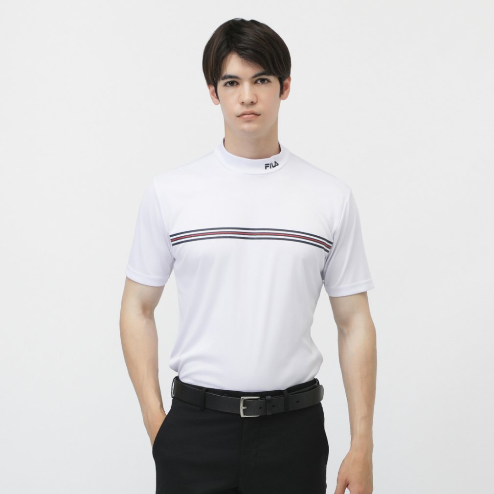 フィラ ゴルフウェア 半袖シャツ 春 夏 半袖モックネックシャツ (743632 A) FILA