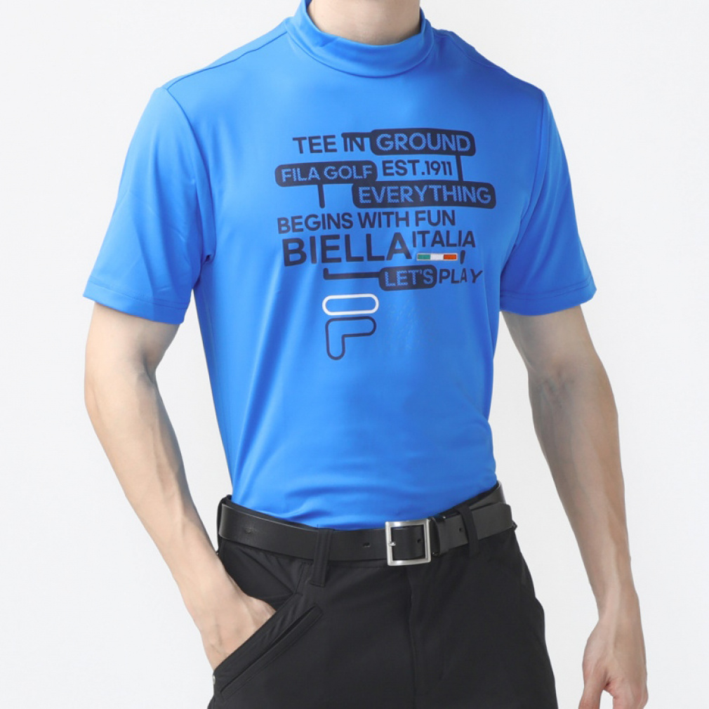 フィラ ゴルフウェア 半袖シャツ 春 夏 モックネック半袖シャツ (742600) FILA