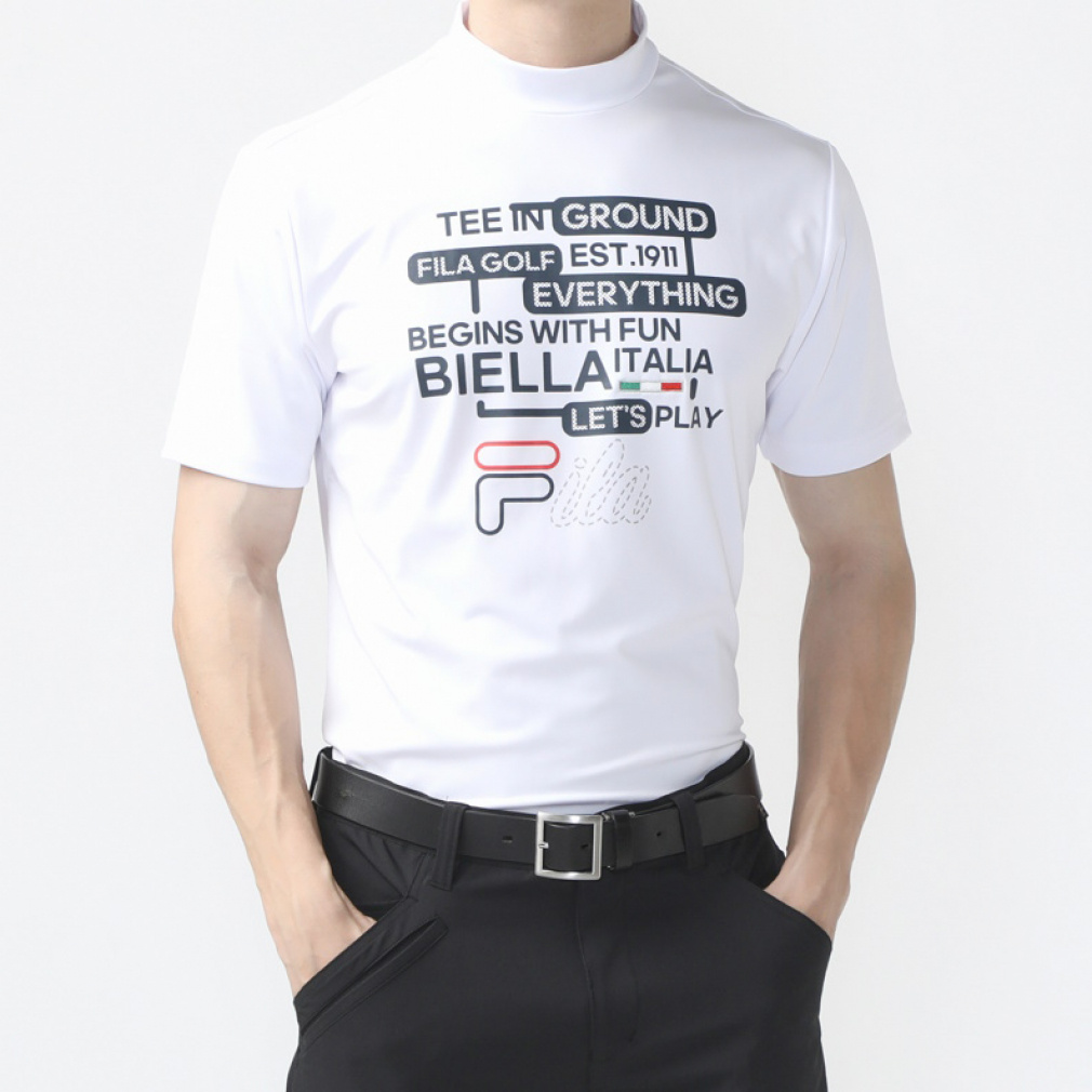 フィラ ゴルフウェア 半袖シャツ 春 夏 モックネック半袖シャツ (742600) FILA