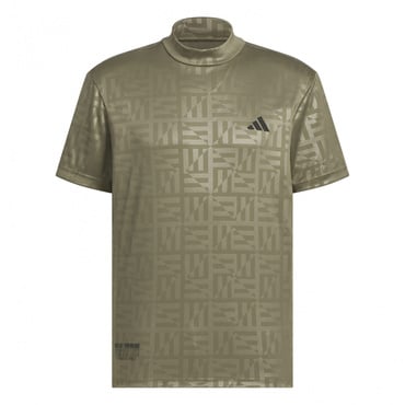【ゴルフ】 BOSモチーフ モックネック 半袖 シャツ adidas アディダス メンズ ゴルフウェア GOLF 半袖 モックネック