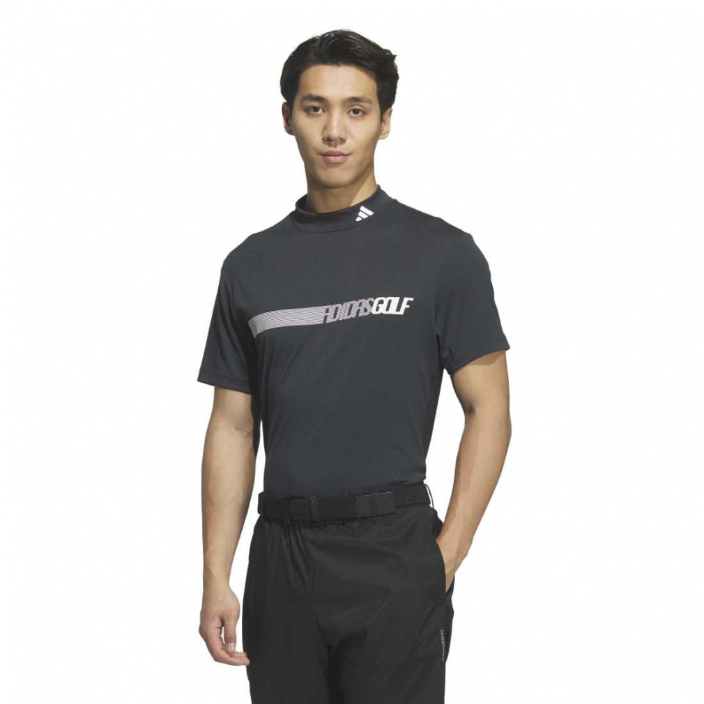 CLIMACOOL クライマクール モックネック サイドメッシュ 半袖シャツ ZQ650(ブラック-S)